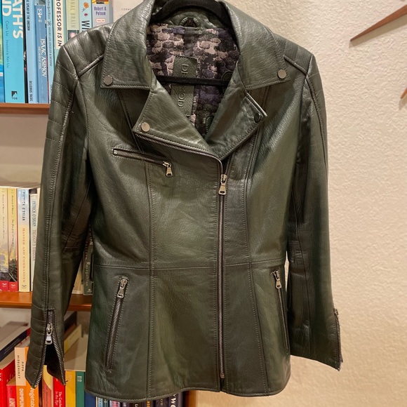 Derimod Mayfair Leather Jacket Size M - Picture 2 of 16